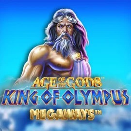 Age Of The Gods: King of Olympus Megaways logo by Origins at Lippy Bingo
