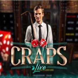 Live Craps logo – Live Casino by Evolution at Lippy Bingo
