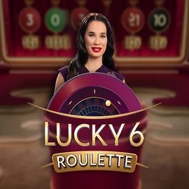 Lucky 6 Roulette logo by Pragmatic Play at Lippy Bingo