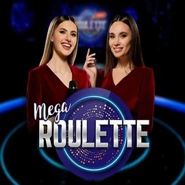 Mega Roulette online game logo by Pragmatic Play on lippy-bingo.com