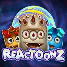 Slots logo of Reactoonz from Play'n GO at Lippy Bingo