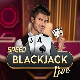 Official Live Casino logo: Speed Blackjack by Pragmatic Play at Lippy Bingo