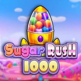 Sugar Rush 1000 slot logo by Pragmatic Play at Lippy BingoSugar Rush 1000